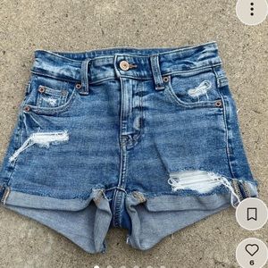 Amerizan eagle jean denim booty shorts size 000